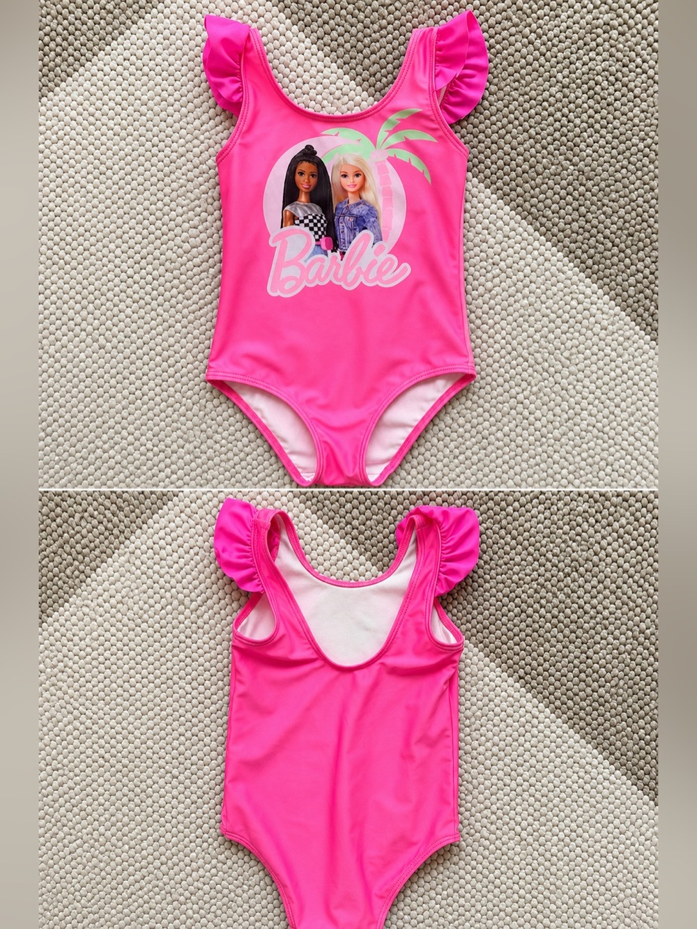H&M Barbie One Piece Swimsuit 3/4T